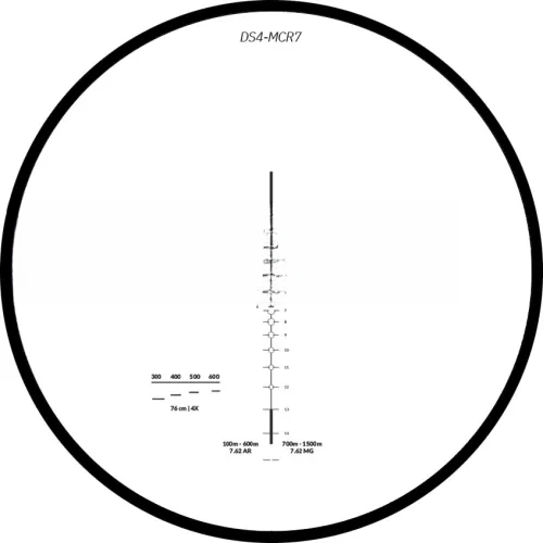 3E AVCI 1x-4x 7.62mm & 2 MOA AVCI M1X Tüfek Dürbünü