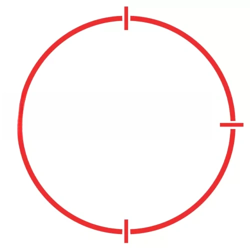 3E CRS Gen II Kapalı Refleks Nişangah (2 MOA & 65 MOA Circle, Siyah)