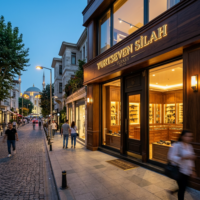 Yurtseven Silah mağazası dış görünümü